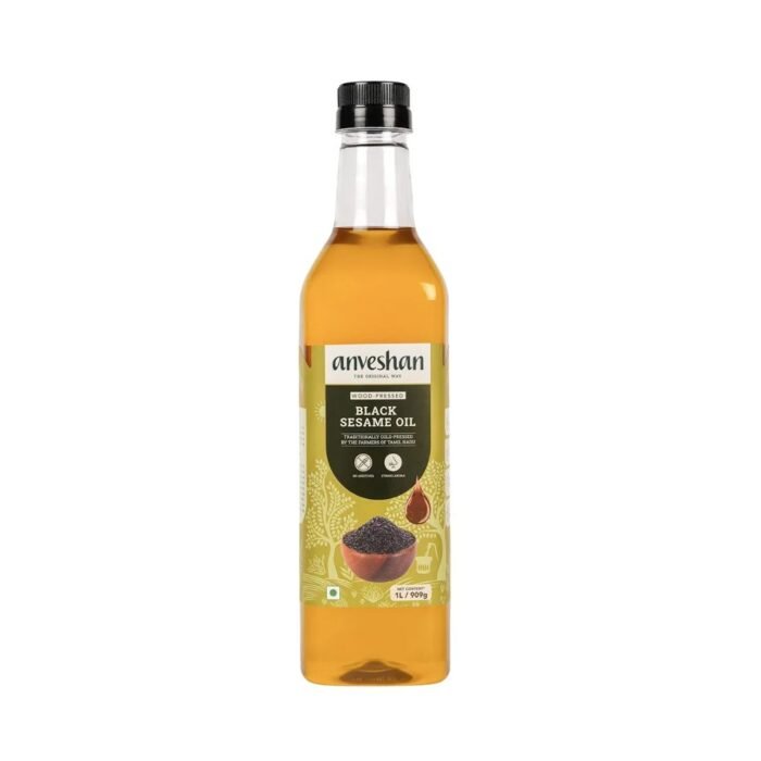 Anveshan Wood Pressed Black Sesame Oil - Image 1