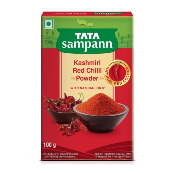 Tata Sampann Kashmiri Red Chilli Powder with Natural Oils Kashmiri Lal Mirch Powder - Image 1